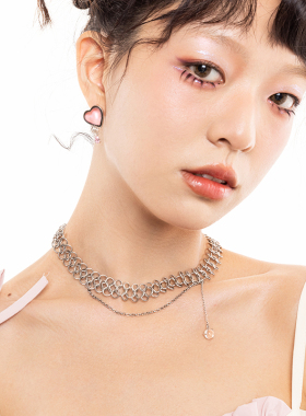 KEYLEE宝石项链锁骨链送女友礼物