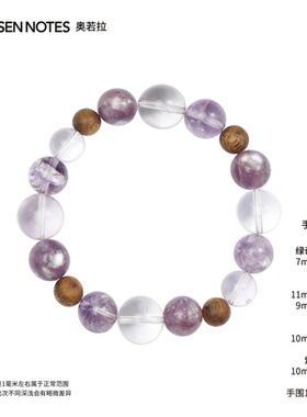 秋拾记 戴香珠宝系列「奥若拉」紫水晶紫阿塞紫祖母晶奇楠沉香