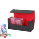 Large capacity PU leather multi-functional strong magnetic suction PT card brick box planet card Magic card box rating card storage box