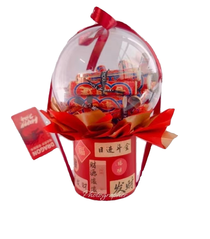 DIY有钱花彩票创意透明创意球抱抱桶包装材料送男生女生生日礼物