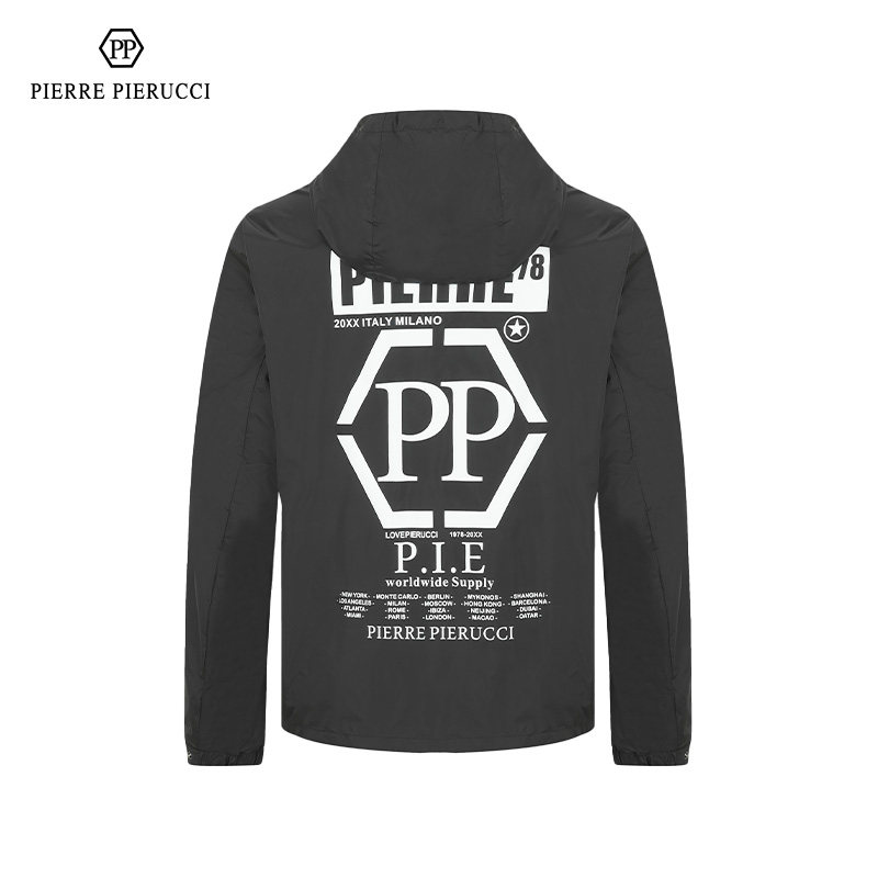 PP意大利男装2023春季新款时尚百搭连帽单茄克休闲简约夹克外套男,淘宝优惠券,粉丝福利购,淘宝优惠卷