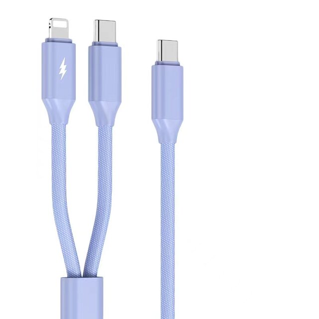 Data cable dual typec to one to two PD fast charging