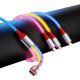 5A one to three RGB magic streamer data cable fast charging