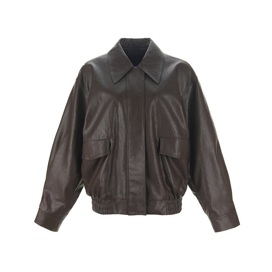 WanatryPU leather wandering silhouette leather jacket