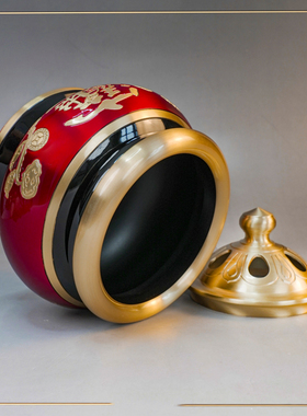 福报金纯铜装饰摆件中式室内高级