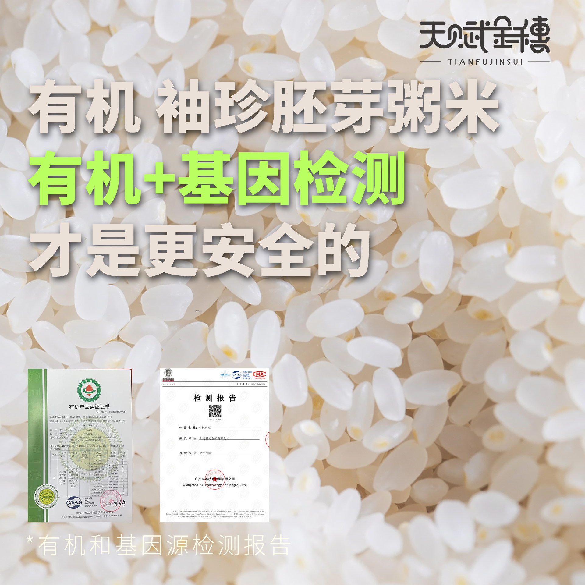 天赋金穗有机胚芽米粥米大米熬米油辅食东北新米礼盒小金罐现磨粮,淘宝优惠券,粉丝福利购,淘宝优惠卷