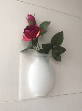创意瓷砖硅胶花瓶壁挂花瓶卫生间墙壁花瓶冰箱贴花瓶水培养花瓶