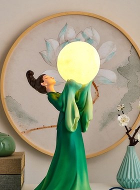 新中式创意只此青绿艺术摆件轻奢家居客厅酒柜装饰品摆设乔迁礼物