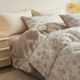 American pastoral style small fresh floral cotton bed four-piece set pure cotton simple dormitory quilt cover bed sheet three-piece set