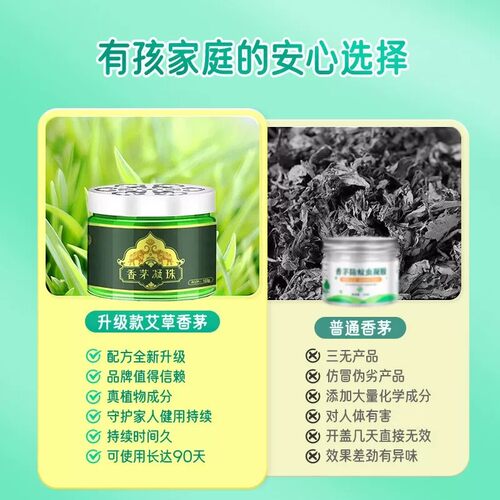 香茅草驱蚊神器室内强效驱蚊凝珠泰国香茅进口防蚊虫香薰驱蚊驱虫 - 图2