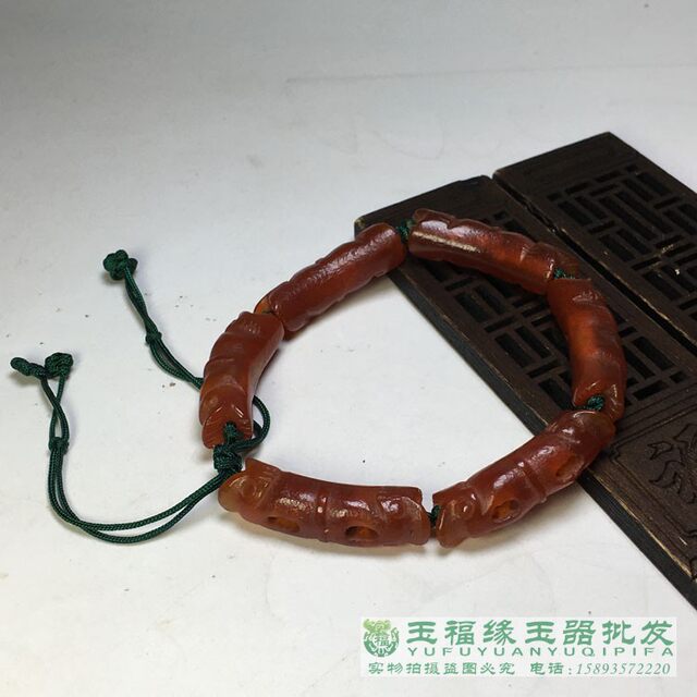 Antiques, miscellaneous old beads, Liao and Jin faucet, hollowed out