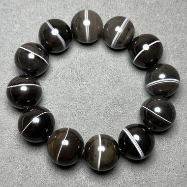 天然玛瑙手串男士手链20一线药师珠缠丝多线药师玛瑙圆珠佛珠手链