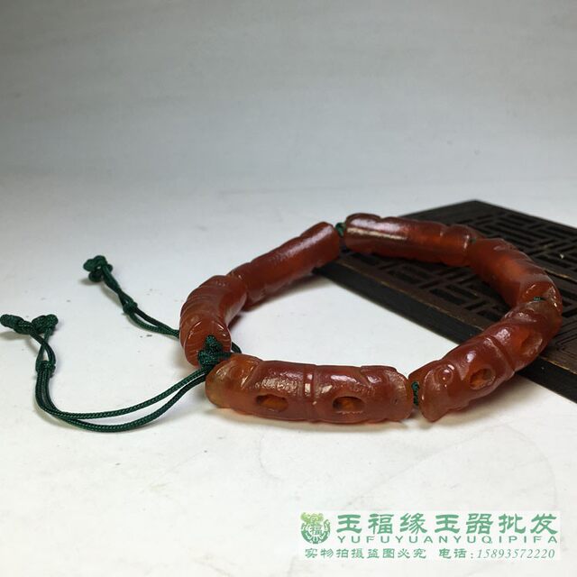 Antiques, miscellaneous old beads, Liao and Jin faucet, hollowed out