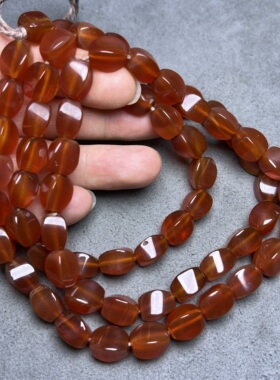 古玩收藏天然原色玛瑙扭扭珠佛珠念珠手串文玩佛珠项链隔珠配饰