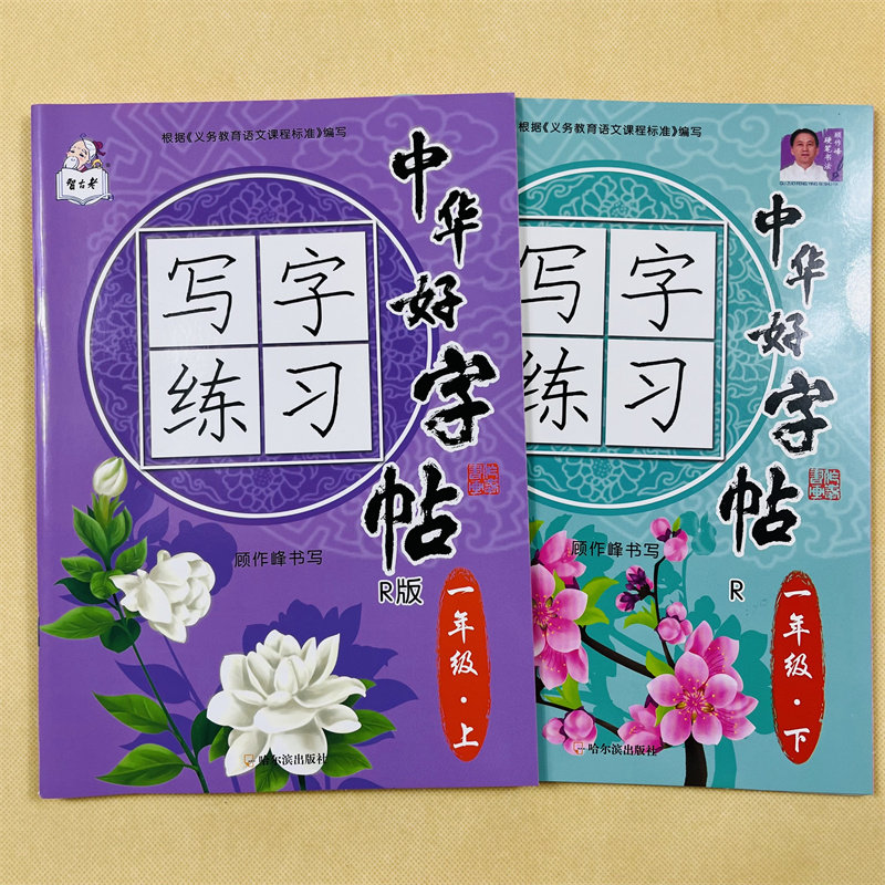 一年级字帖写字练习上下册小学语文课本同步生字抄写本写字课课练字部编人教版儿童正楷硬笔书法练字本一课一练天天练生字词写字书
