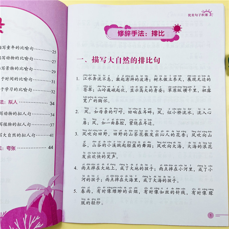 小学生同步字句词专项训练2本优美句子积累大全重修辞手法训练大全小学语文重点知识集锦手册同步字句词专项强化训练词语一课一练