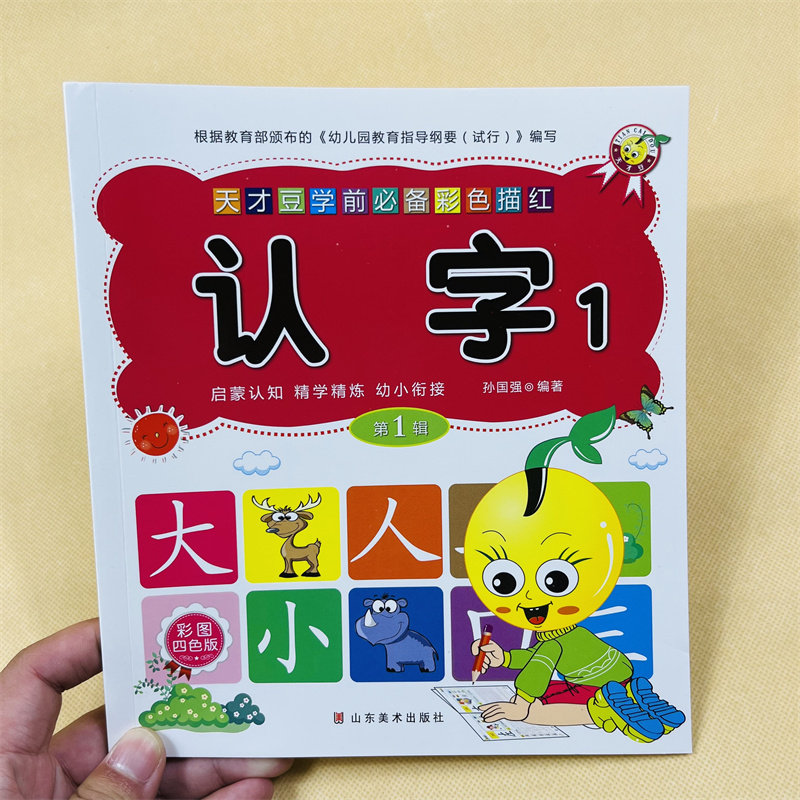 全套6本 学前描红本汉字描红本宝宝看图识字书铅笔汉字描红带田字格写汉字带拼音笔画笔顺幼儿园小中班大班字帖带彩图识字组词造句