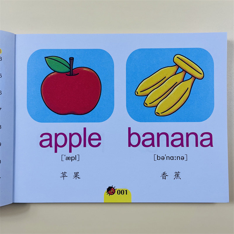 幼儿英语单词图画书2-3-4-5-6岁少儿英语口语教材 带插图单词英文单词启蒙儿童英语绘本基本英语启蒙早教幼儿英语幼升小入学准备