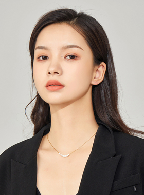 极简小珍珠项链锁骨链