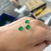 Source factory natural green agate flat bottom ring oval face inlay patch diy ring pendant