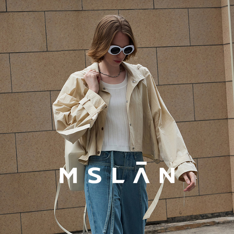 UPF50+/MSLAN连帽防晒服薄款抽皱防紫外线短外套MGBW578,淘宝优惠券,粉丝福利购,淘宝优惠卷