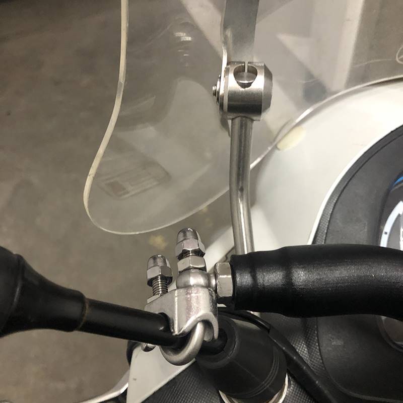 适用比亚乔X7平衡杆改装饰摩托车BYQ250T踏板车车头横杆手机支架-图1