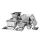 Stainless steel serving basin stall serving dish rectangular seasoning stainless steel basin with lid fast food serving basin