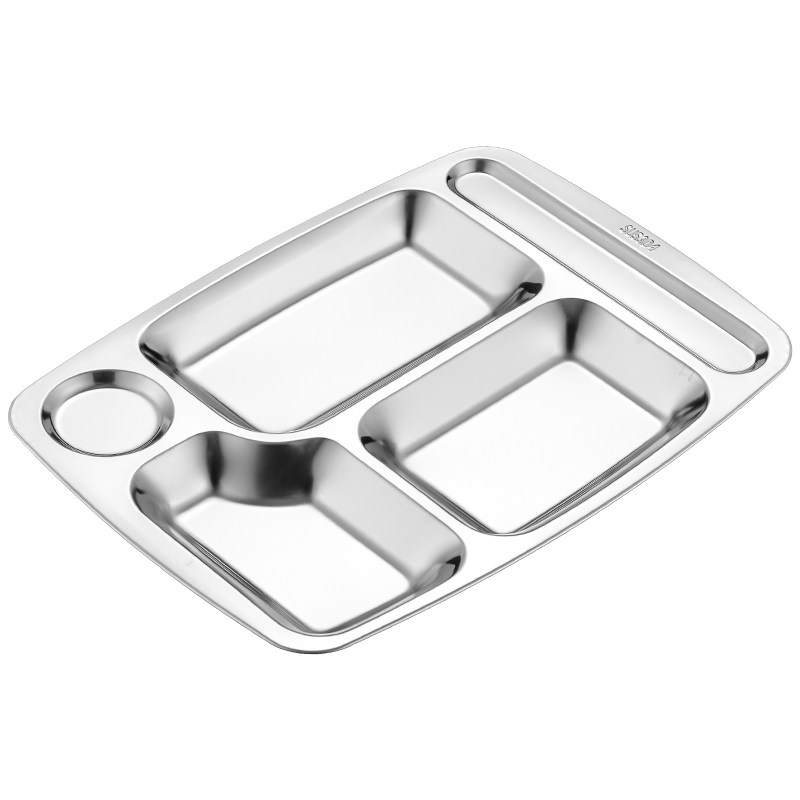 304餐盘员工学校快餐盘分格餐盘碗食堂成人学生不锈钢食品级套装,淘宝优惠券,粉丝福利购,淘宝优惠卷