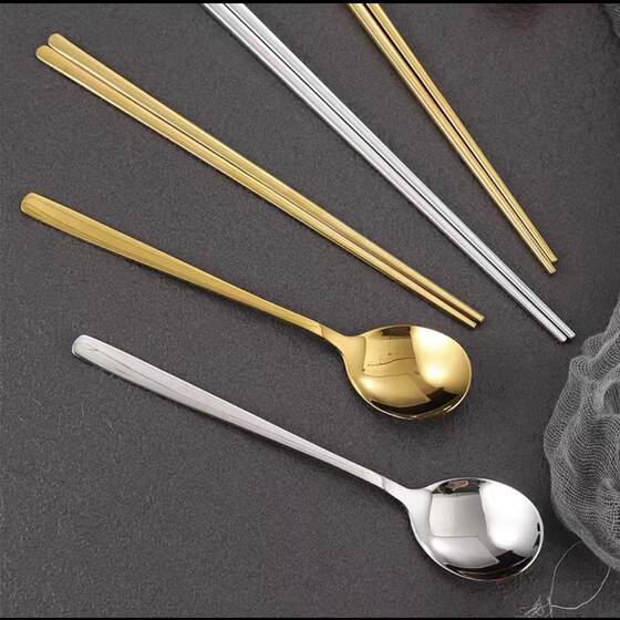 304 stainless steel spoon barbecue restaurant eating spoon spoon