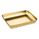 Stainless steel tray vegetable preparation plate thickened plate buffet plate barbecue display plate cooked food stewed vegetable display plate square plate