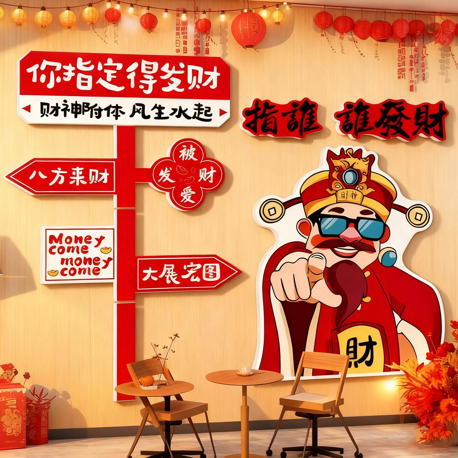 2026新年氛围布置户外造景装饰网红打卡拍照区布置形象背景墙贴纸,淘宝优惠券,粉丝福利购,淘宝优惠卷