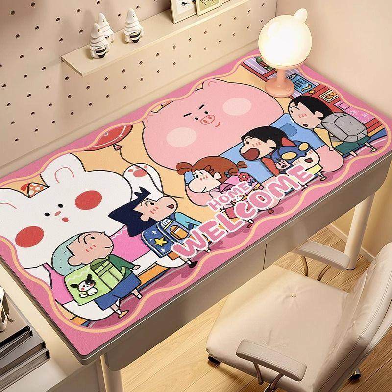 蜡笔小新动漫写字台桌布儿童学习桌垫环保免洗书桌学生桌面保护垫,淘宝优惠券,粉丝福利购,淘宝优惠卷