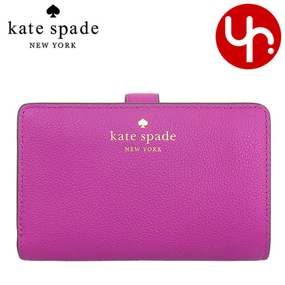 日本直邮Kate Spade 钱包 KE596 Baha Rose Elsie 荔枝纹皮革中号 - 图2