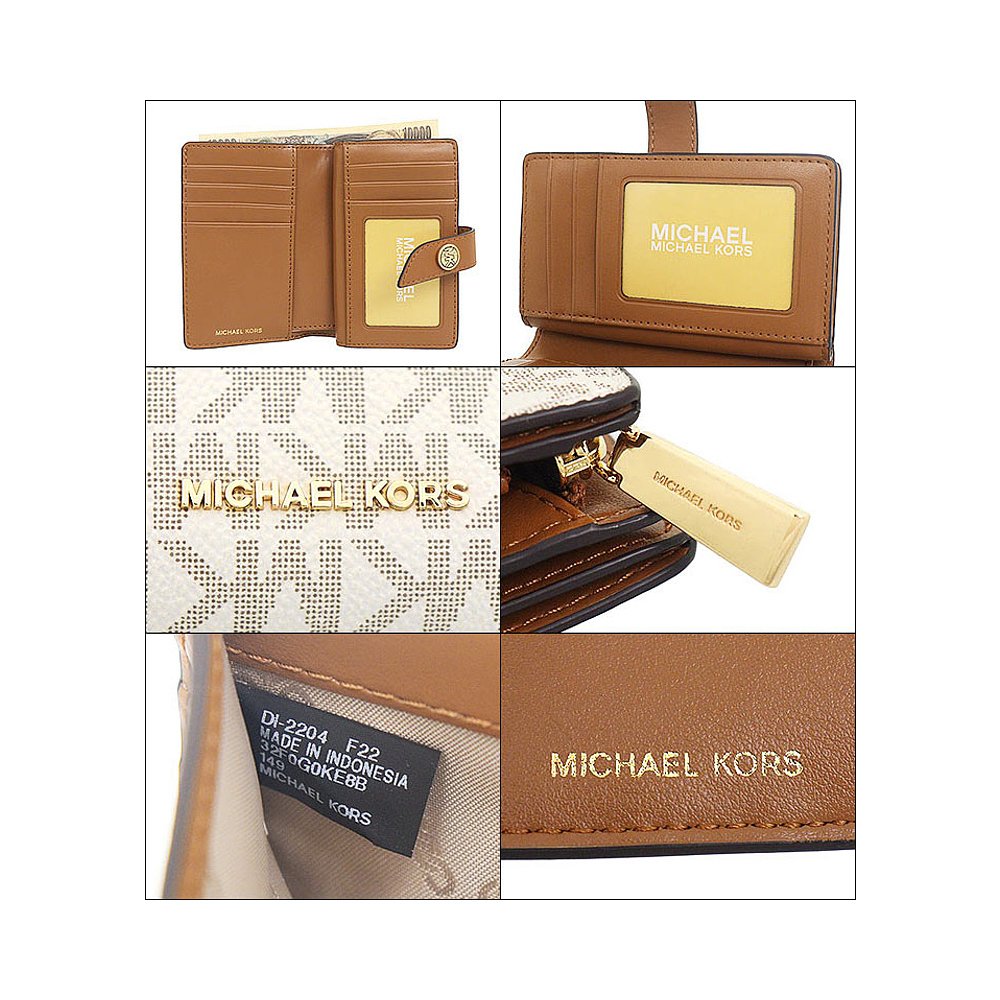 日本直邮MICHAEL KORS 双折钱包32F0G0KE8B VanillaxAcorn Specia - 图1