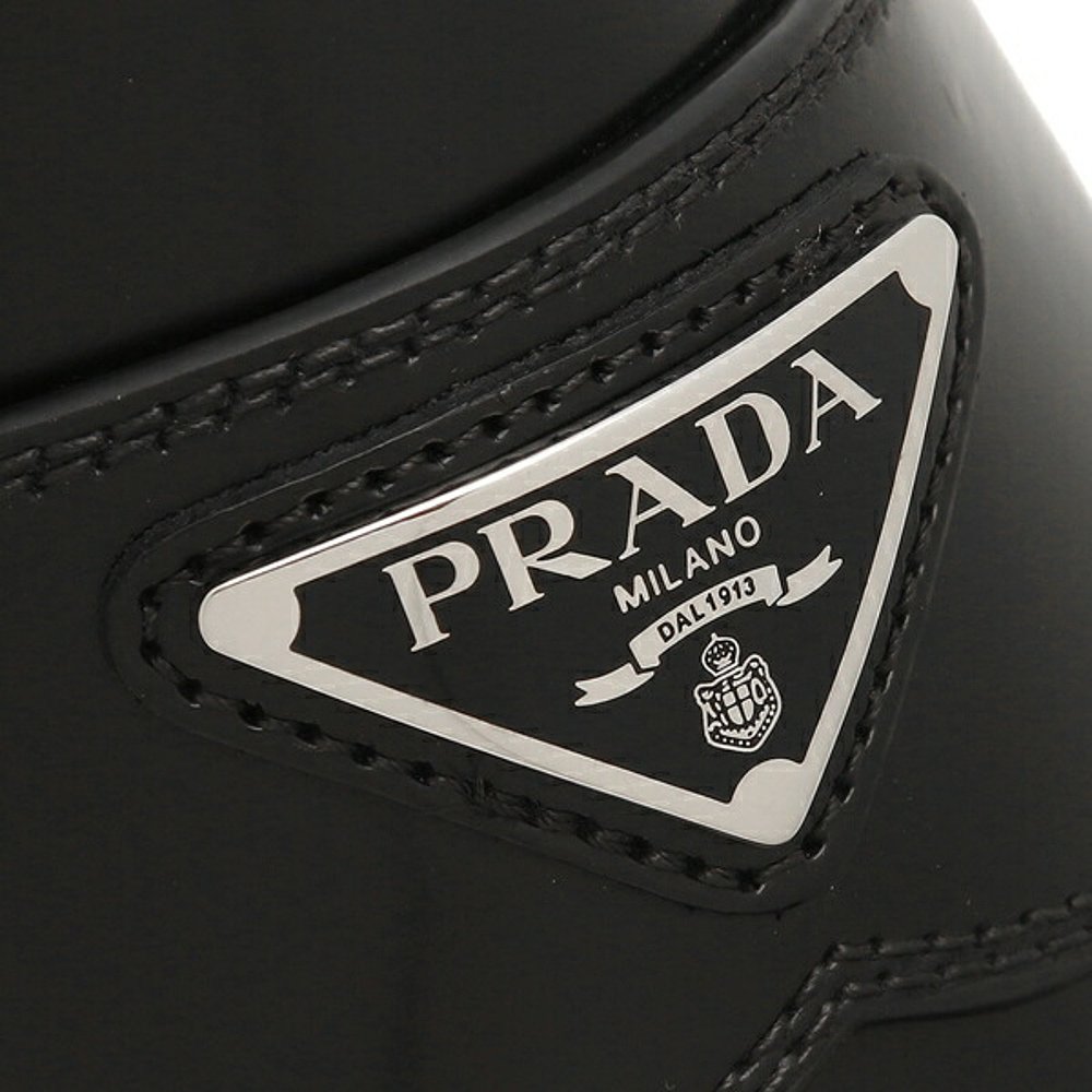 日本直邮Prada乐福鞋莫卡辛鞋拉绒三角徽标男PRADA 2DB195 P39 X-图2