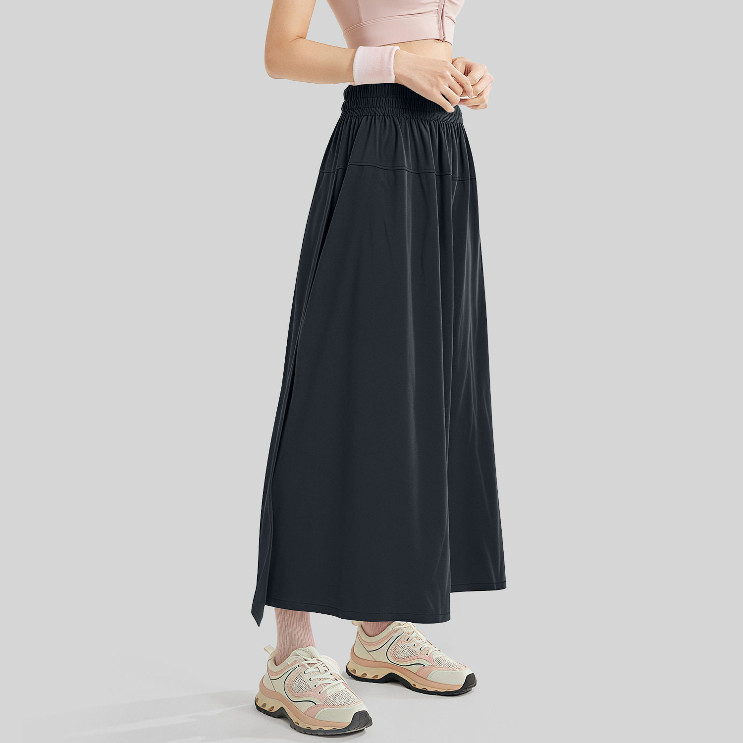 聚衣堂新款春夏宽松山本裙裤女高腰运动透气休闲开叉半身裙裤,淘宝优惠券,粉丝福利购,淘宝优惠卷