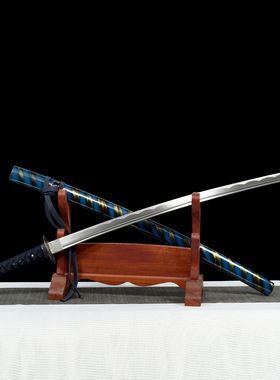 金属制刀剑中碳钢手工锻打日式刀一体宝剑冷兵器影视收藏品未开刃