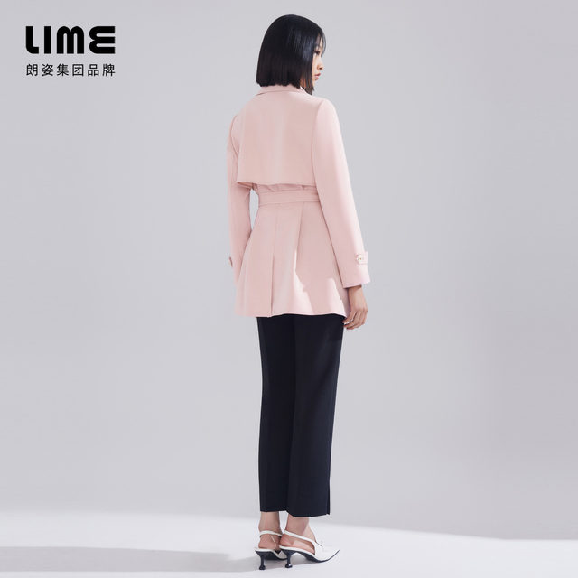 LIME Rhine petite simple lapel trench coat