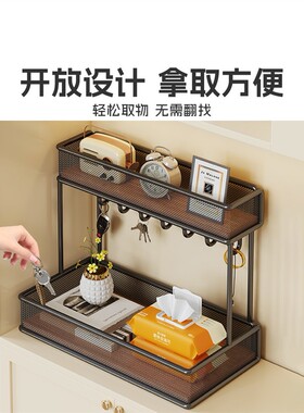 玄关置物架门口放挂钥匙