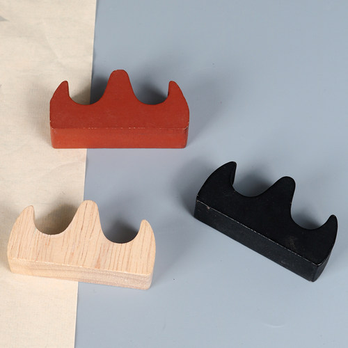 光祖笔山实木笔搁文房四宝毛笔架毛笔挂放笔摆件防摔木质木头竹制毛笔笔搁复古实木笔架木头毛笔架毛笔字古风 - 图2