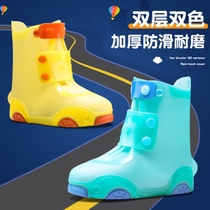 Children Rain shoes cover waterproof anti-slip rain boots for girls Rain boots Baby Rain-proof Shoe Cover Elementary School Students Thickened Wear Resistant