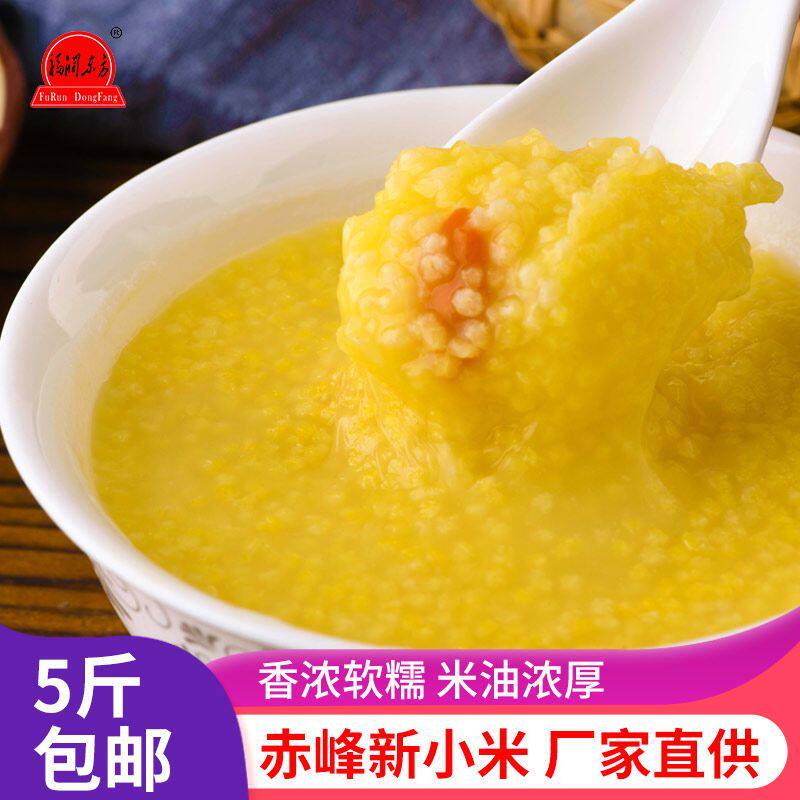 福润东方黄小米5斤内蒙农家杂粮 画迈食品小米