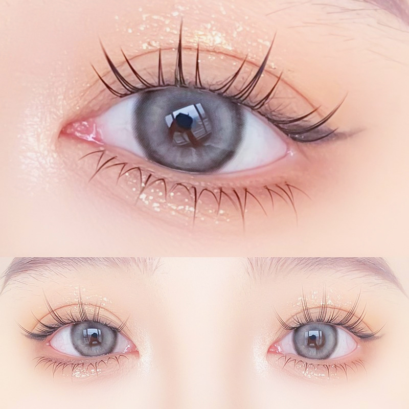 单簇小火苗假睫毛下睫毛合集240簇大容量透明梗自然仿真放大双眼 - 图2