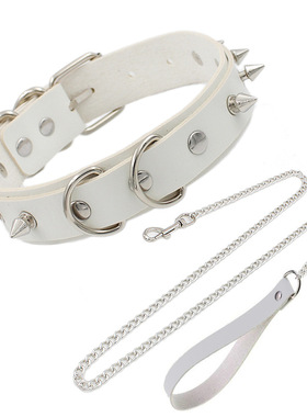 欧美夸张成人情趣用品铆钉项圈