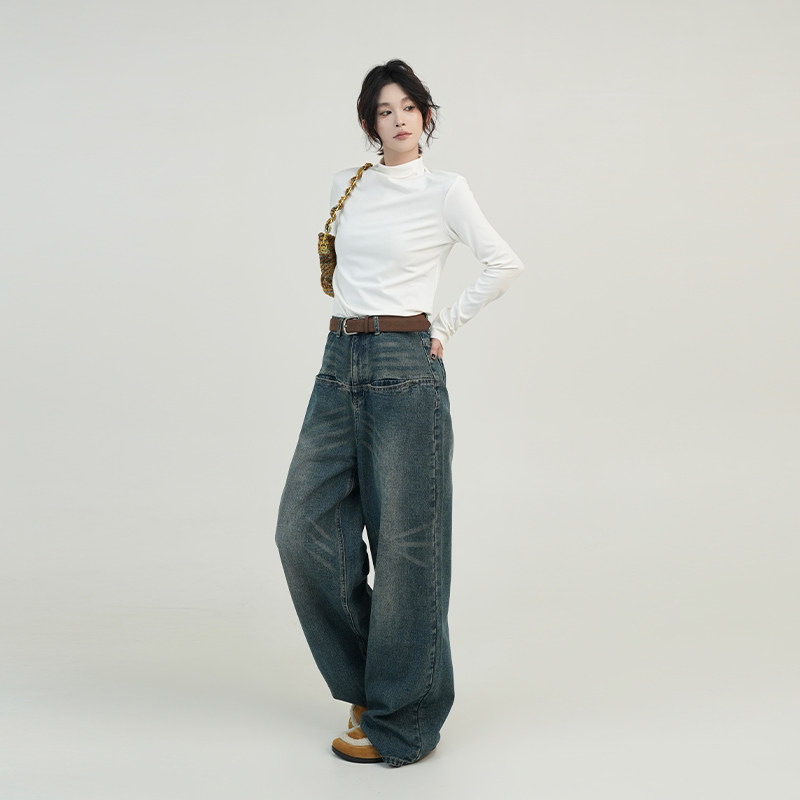 吴童童纯色高领正肩长袖内搭T恤女秋冬韩系宽松显瘦百搭打底上衣,淘宝优惠券,粉丝福利购,淘宝优惠卷