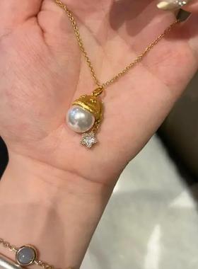 圣诞许愿帽钛钢十字链不掉色