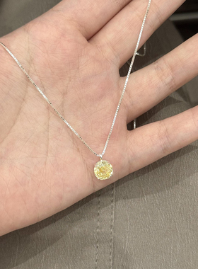 玫瑰故事黄色玫瑰项链送女友礼物