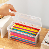 Transparent Pen Case Large Capacity Lead Pencil Case Multifunction Minima Day Department Storage Box Advanced Pencil Case Plastic Case
