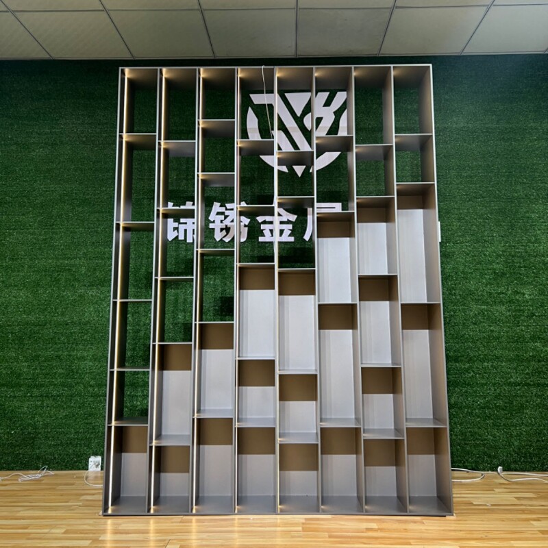 不锈钢金属展示柜装饰钢板铝板柜电视背景墙壁龛开放格置物架定制,淘宝优惠券,粉丝福利购,淘宝优惠卷