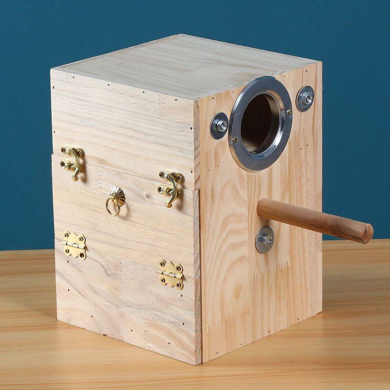 实木鸟窝横式挂窝竖式虎皮鹦鹉内挂牡丹鸟窝鸟巢户外保暖繁殖箱,淘宝优惠券,粉丝福利购,淘宝优惠卷